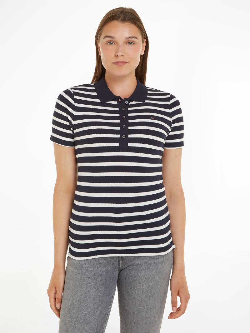 Tommy Hilfiger Poloshirt »1985 SLIM PIQUE STRIPE POLO SS«, mit dezenter Tommy Hilfiger Logostickerei von TOMMY HILFIGER