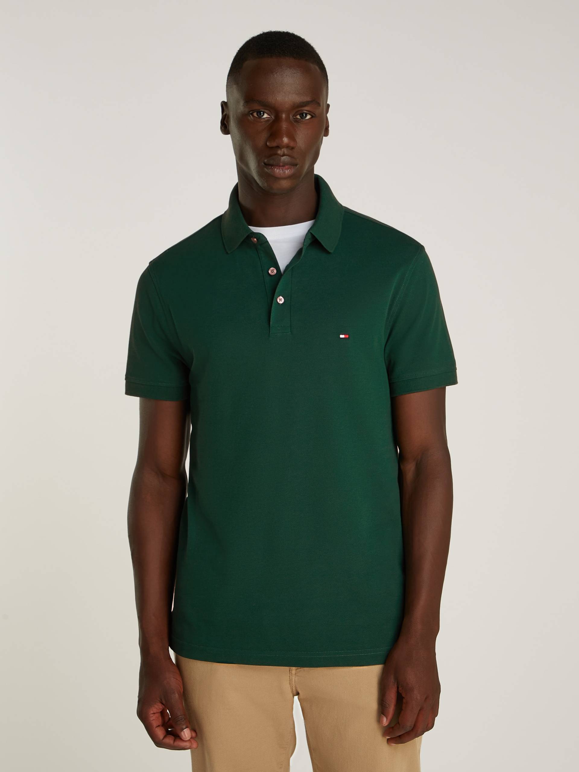 Tommy Hilfiger Poloshirt »1985 SLIM POLO«, aus leicht strukturiertem Piqué-Material von TOMMY HILFIGER