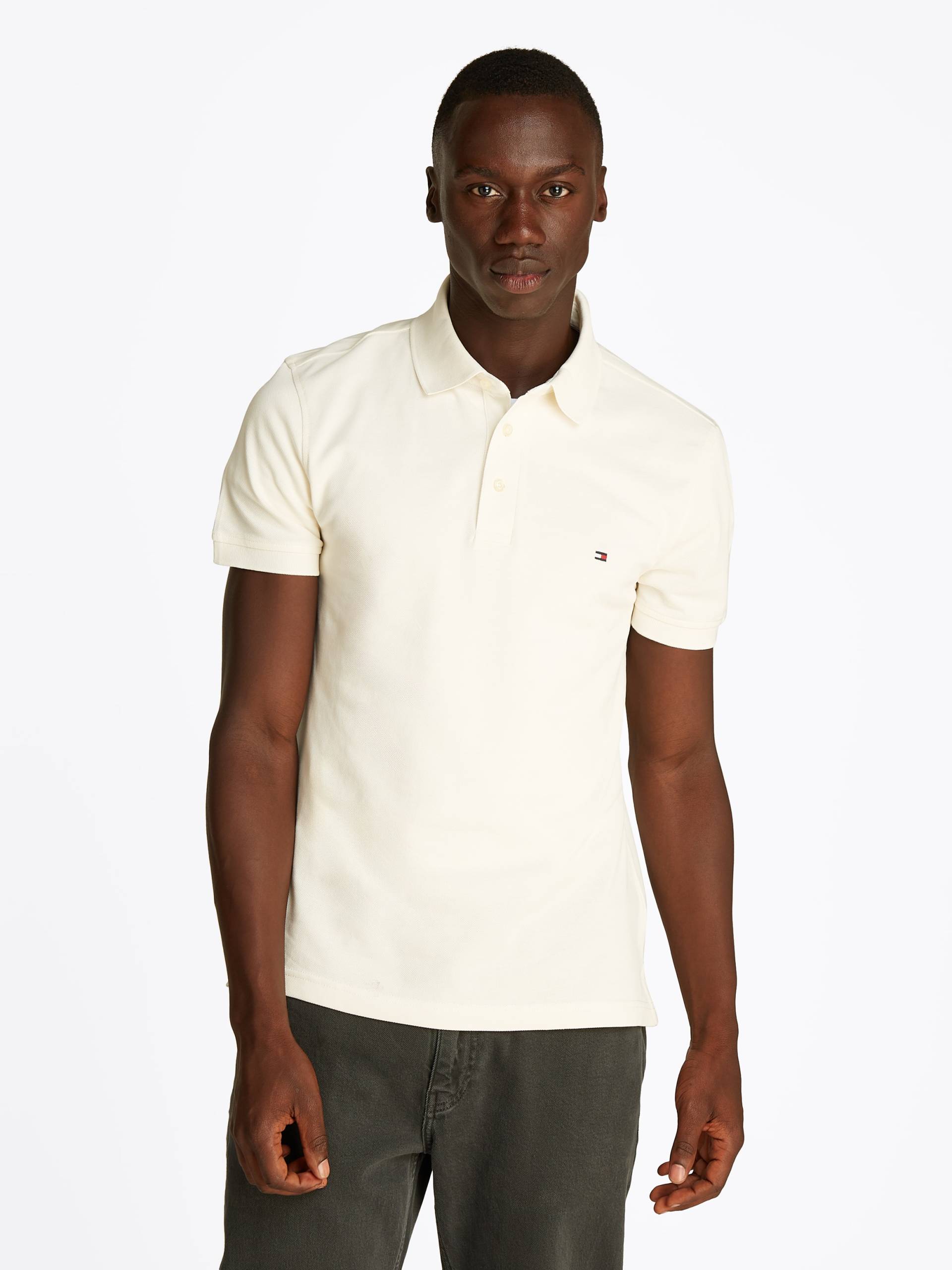 Tommy Hilfiger Poloshirt »1985 SLIM POLO«, aus leicht strukturiertem Piqué-Material Tommy Hilfiger Poloshirt »1985 SLIM POLO«, aus leicht strukturiertem Piqué-Material von TOMMY HILFIGER