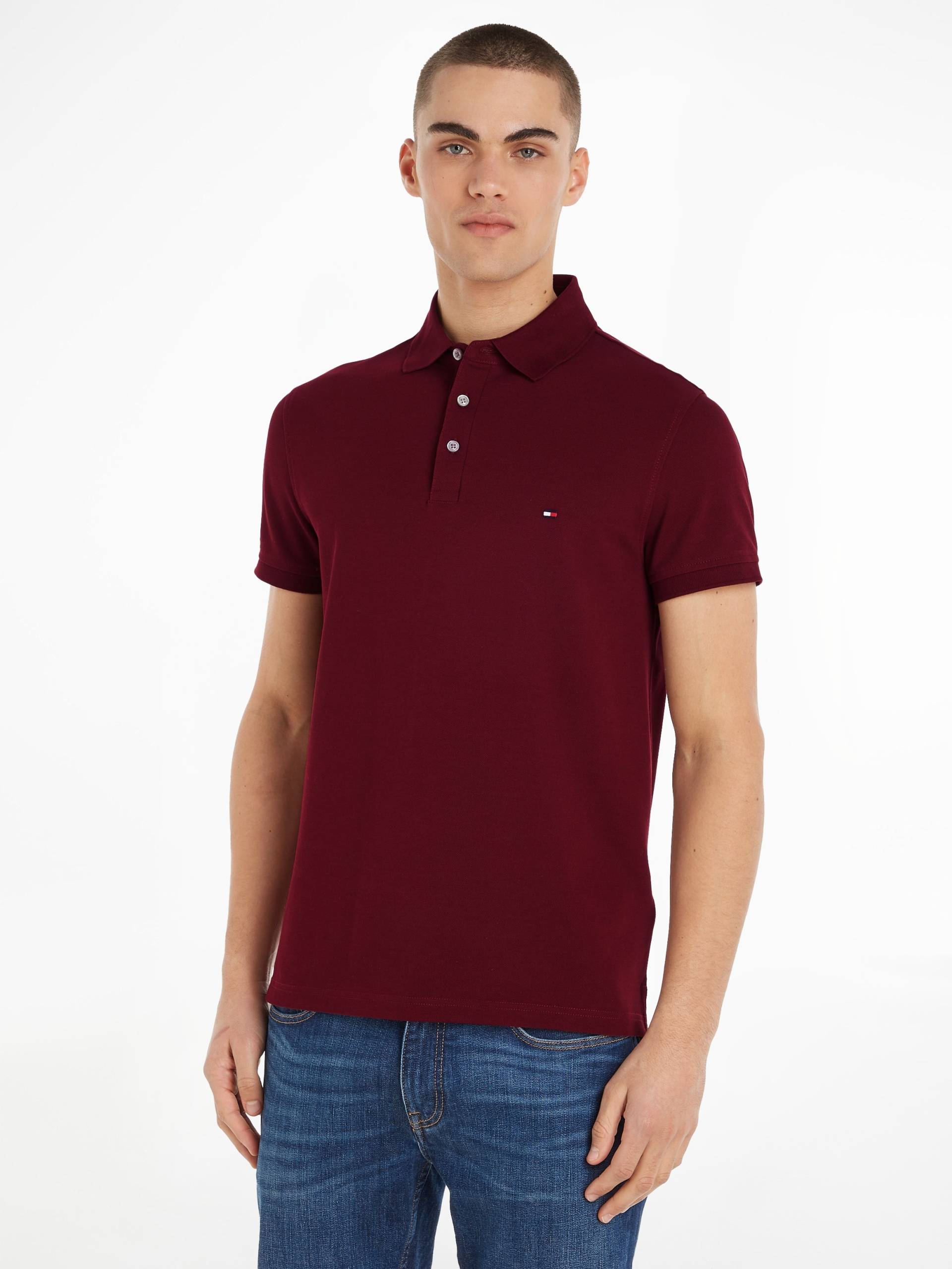 Tommy Hilfiger Poloshirt »1985 SLIM POLO«, aus leicht strukturiertem Piqué-Material von TOMMY HILFIGER