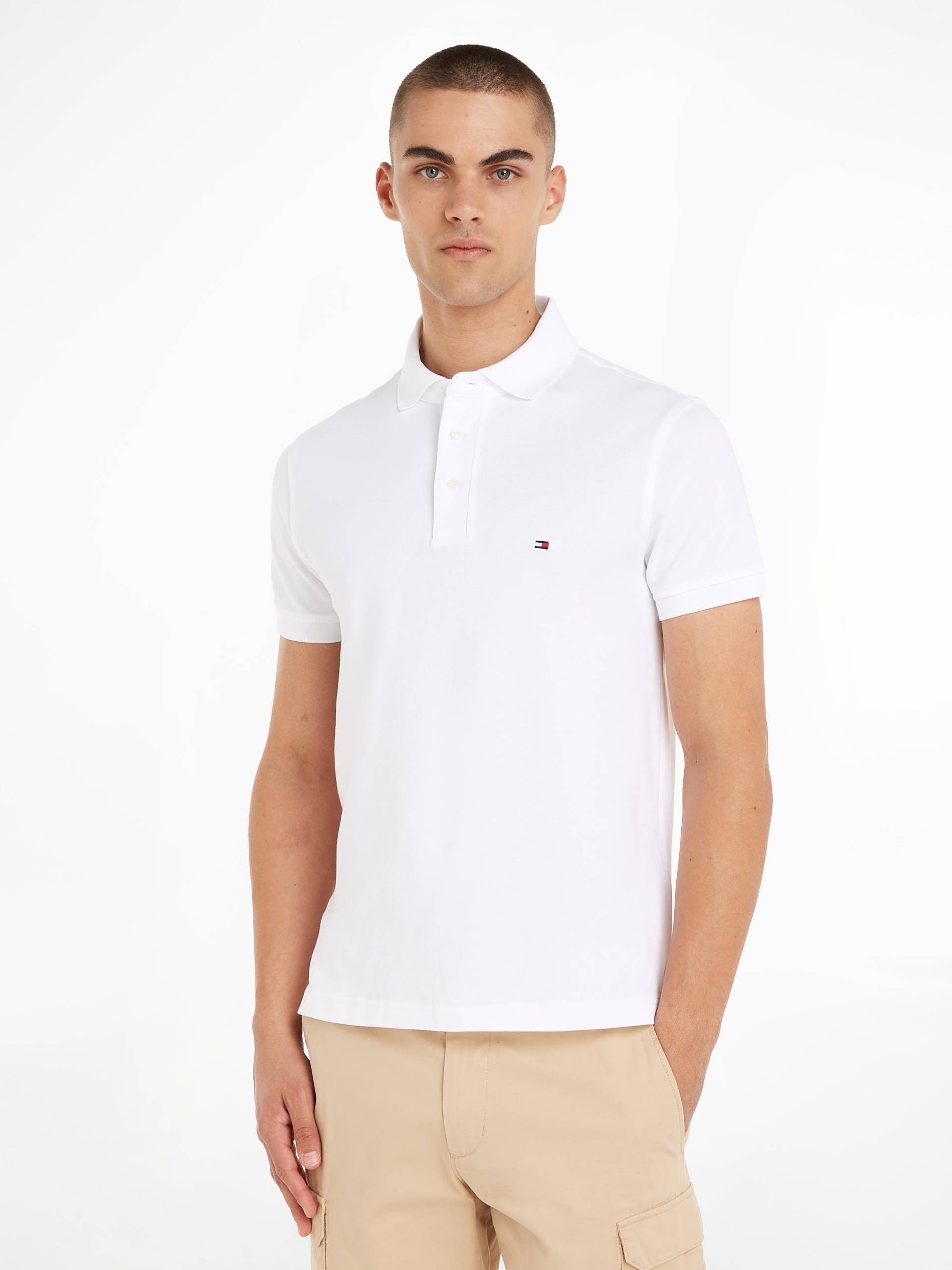 Tommy Hilfiger Poloshirt »1985 SLIM POLO«, hochwertige Baumwoll-Piqué-Qualität von TOMMY HILFIGER