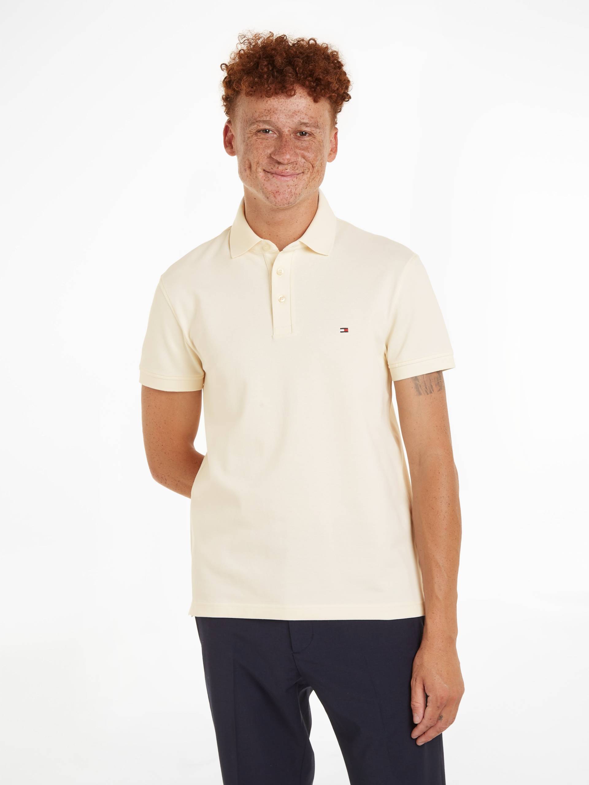 Tommy Hilfiger Poloshirt »1985 SLIM POLO«, aus leicht strukturiertem Piqué-Material von TOMMY HILFIGER