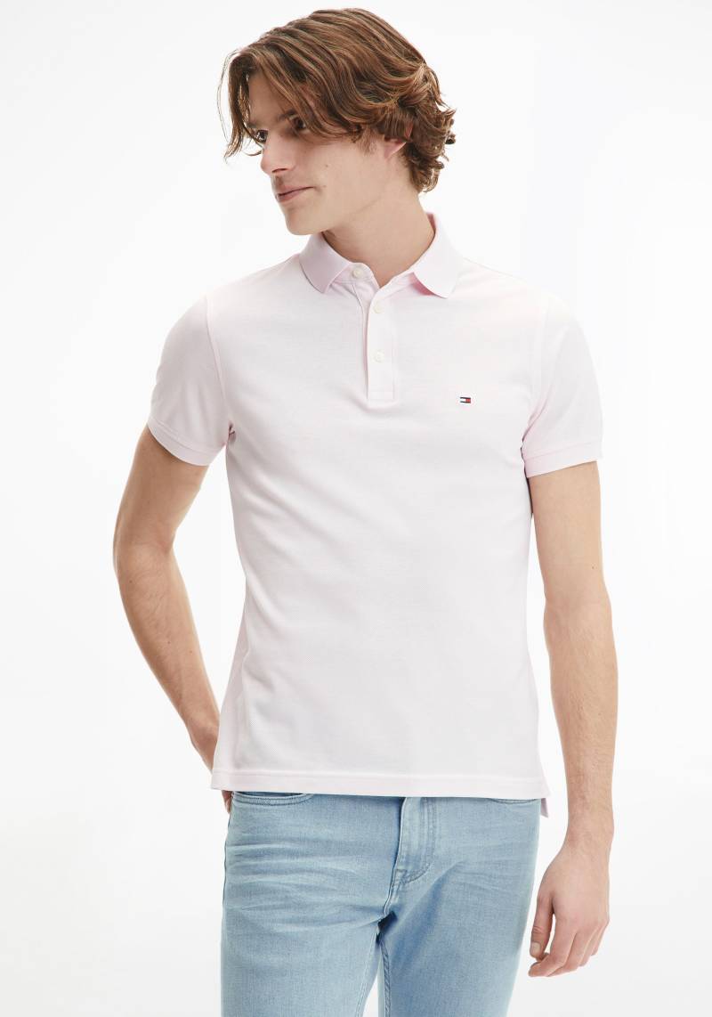 Tommy Hilfiger Poloshirt »1985 SLIM POLO«, Markenstickerei, aus Baumwoll-Piqué von TOMMY HILFIGER