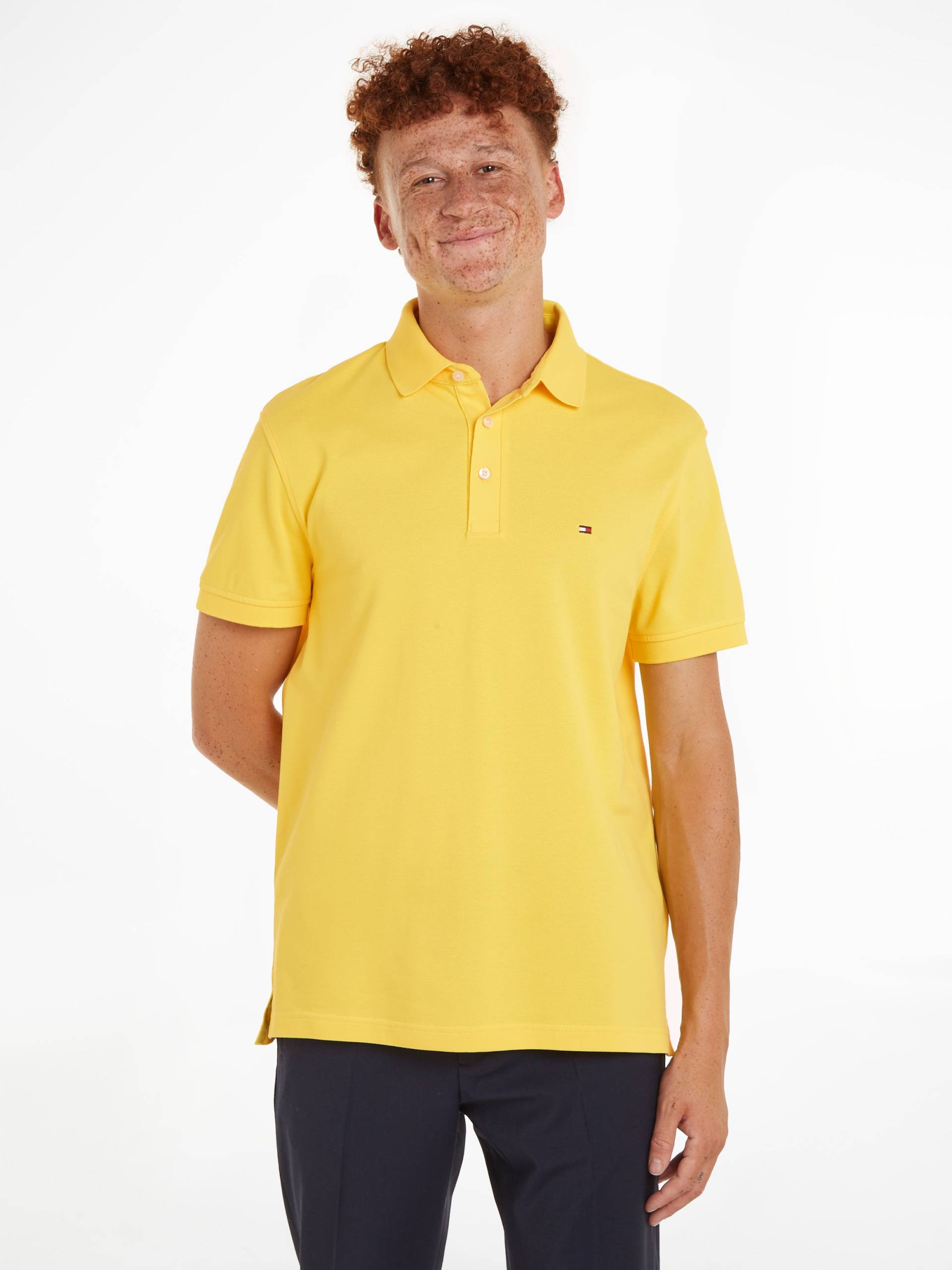 Tommy Hilfiger Poloshirt »1985 SLIM POLO«, Markenstickerei, aus Baumwoll-Piqué von TOMMY HILFIGER