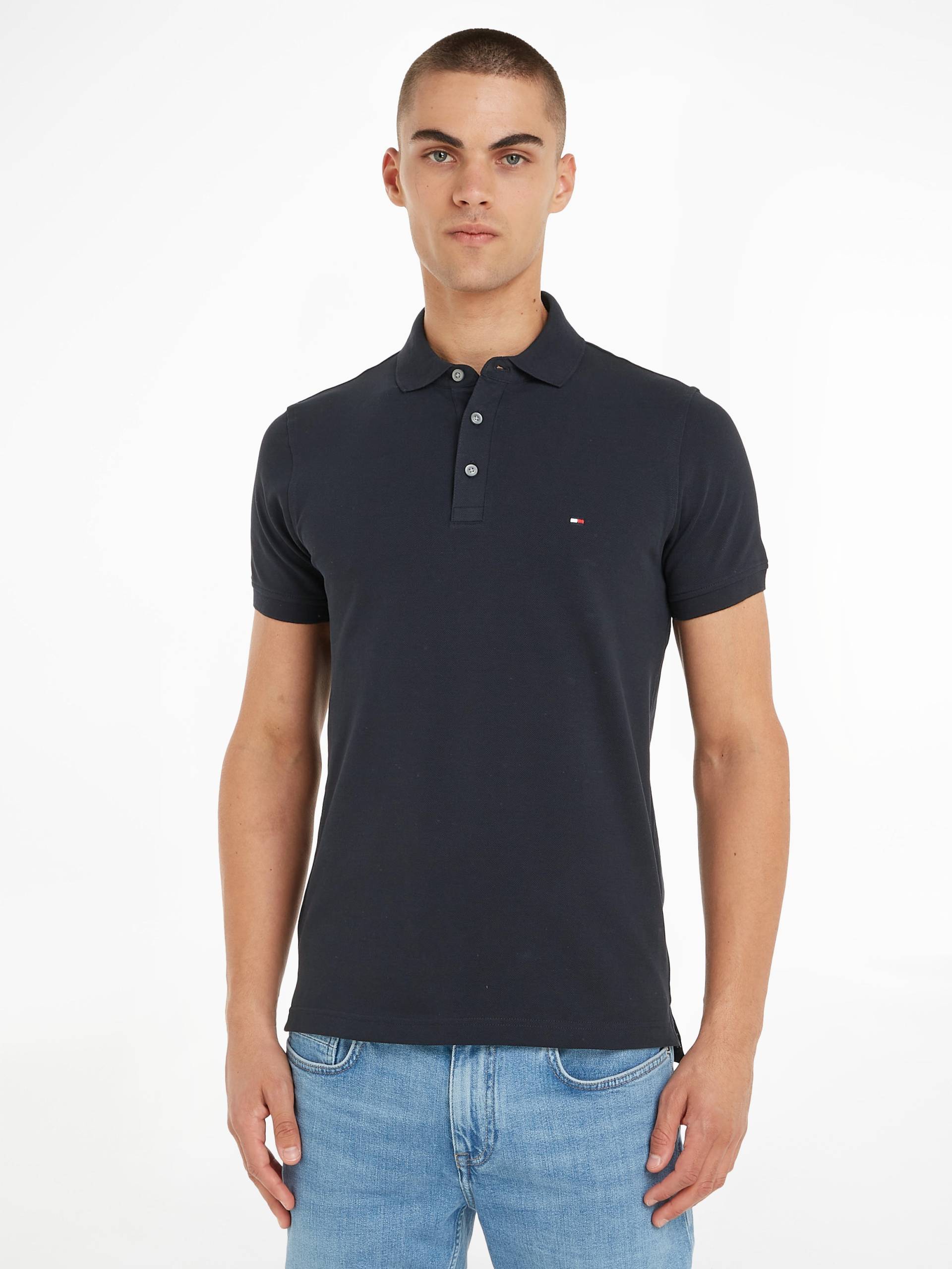 Tommy Hilfiger Poloshirt »1985 SLIM POLO«, hochwertige Baumwoll-Piqué-Qualität von TOMMY HILFIGER