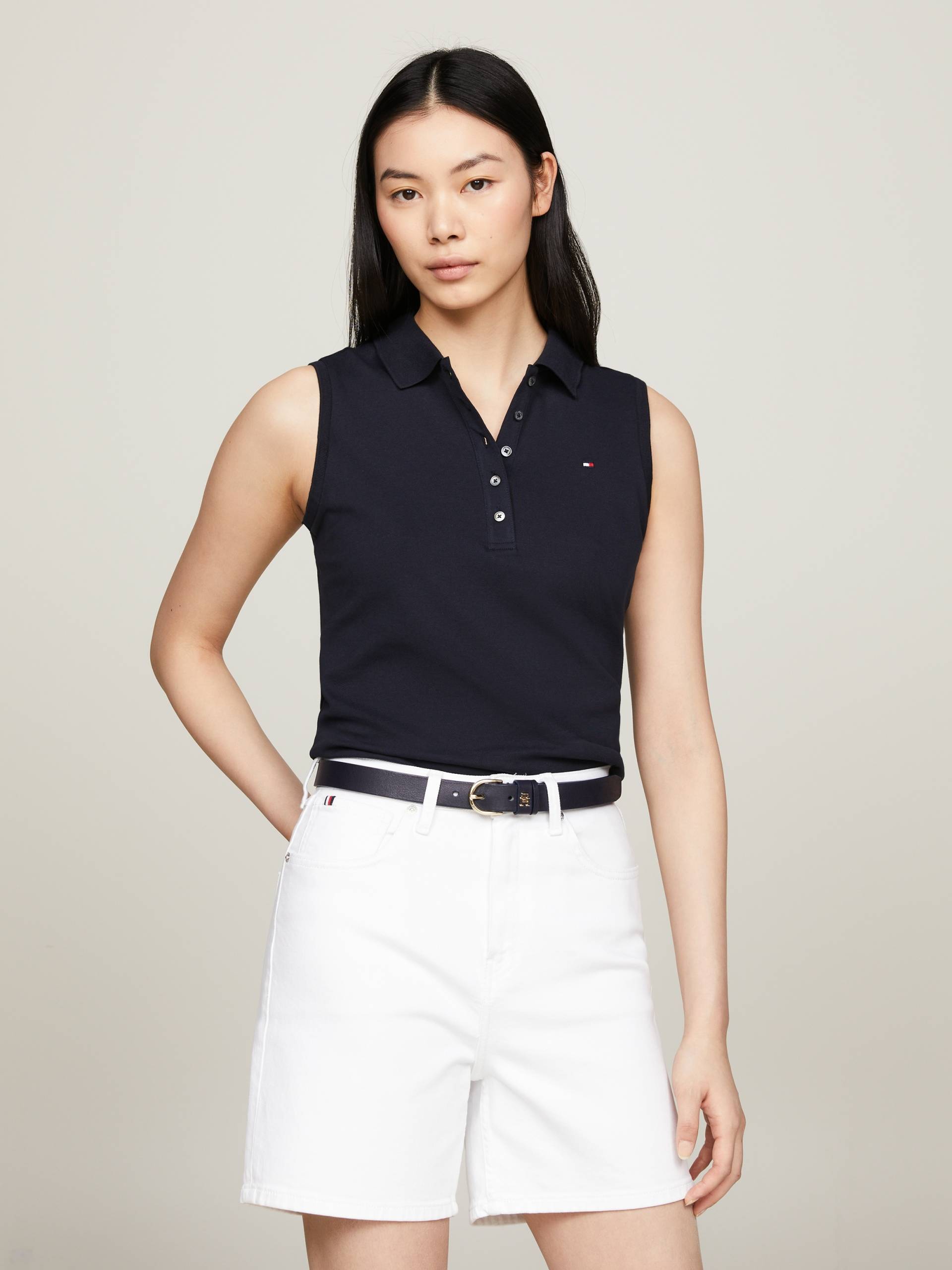 Tommy Hilfiger Poloshirt »1985 SLIM SLEEVELESS POLO«, mit Logostickerei von TOMMY HILFIGER