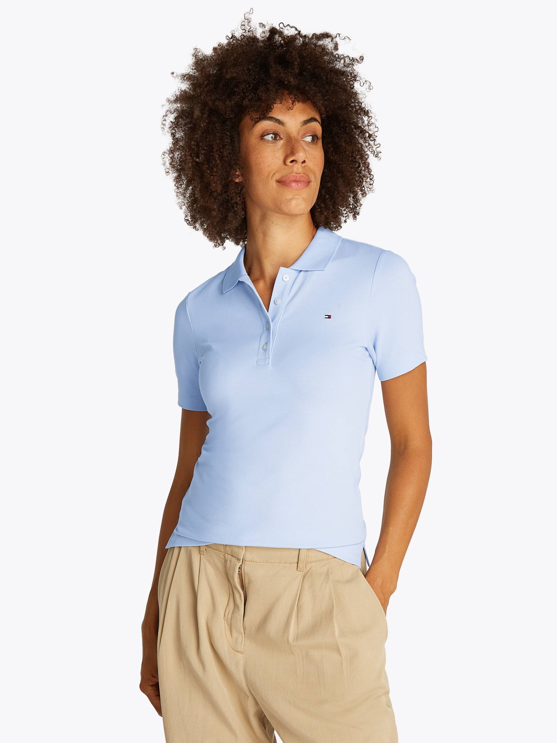 Tommy Hilfiger Poloshirt »1985 Slim Fit Pique Premium«, mit Logostickerei, mit Seitenschlitzen von TOMMY HILFIGER