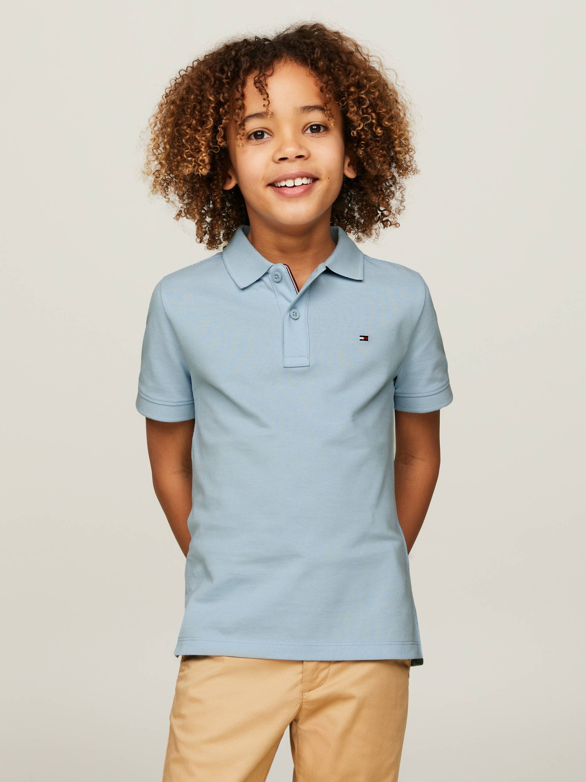 Tommy Hilfiger Poloshirt »FLAG POLO SS«, mit Logostickerei von TOMMY HILFIGER