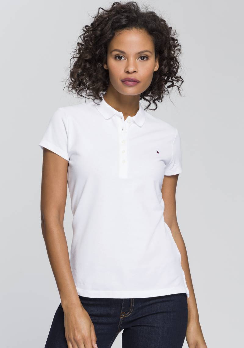 Tommy Hilfiger Poloshirt »HERITAGE SHORT SLEEVE SLIM POLO«, mit Tommy Hilfiger Logo-Flag auf der Brust von TOMMY HILFIGER