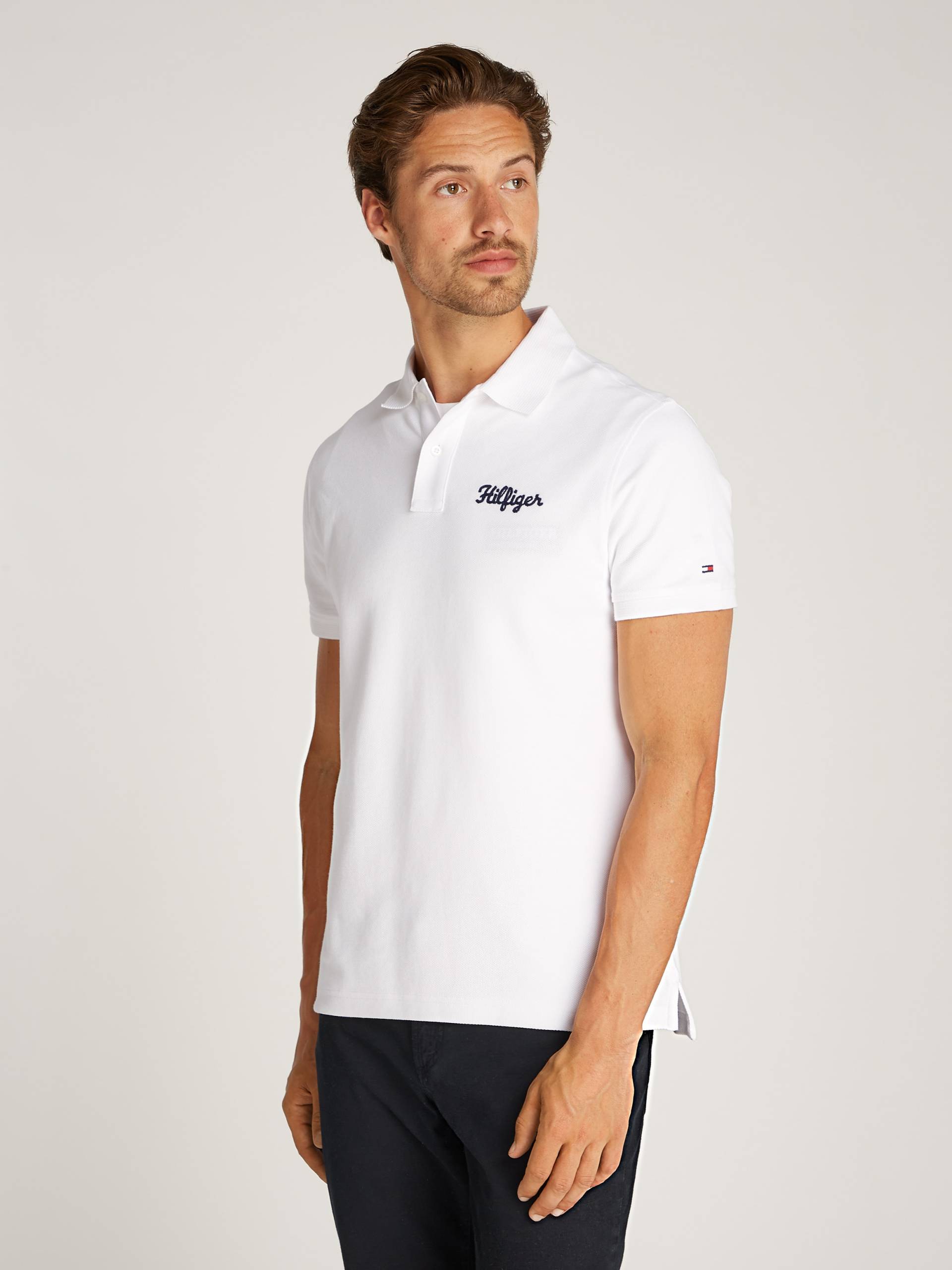 Tommy Hilfiger Poloshirt »HILFIGER CHAINSTITCH REG POLO« von TOMMY HILFIGER