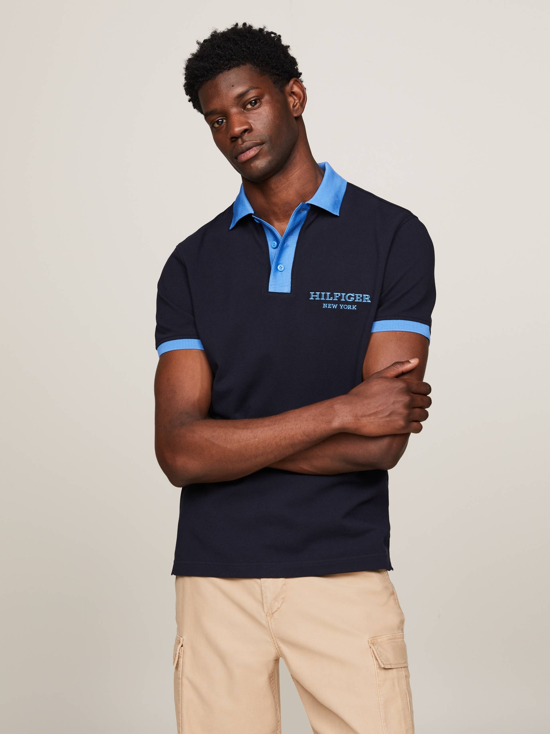 Tommy Hilfiger Poloshirt »MONOTYPE RINGER REG POLO«, kontrastfarbene Details von TOMMY HILFIGER