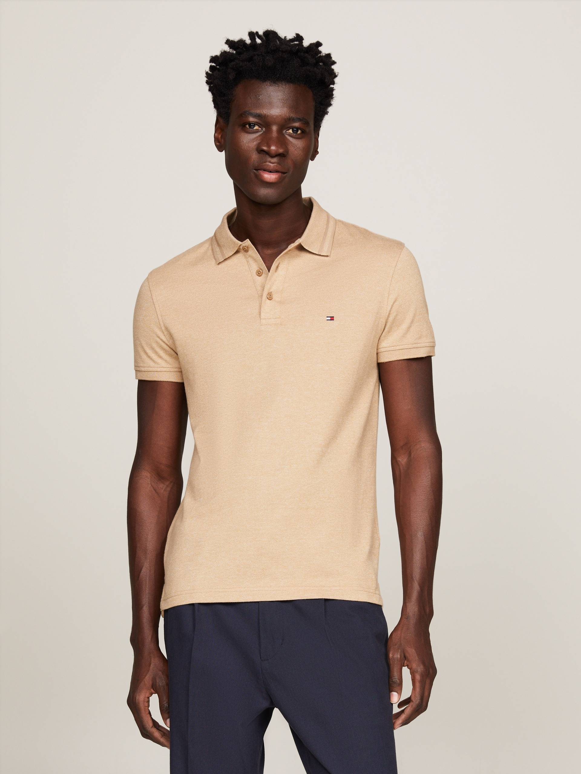 Tommy Hilfiger Poloshirt »PRETWIST MOULINE SLIM FIT POLO«, mit melierter Optik von TOMMY HILFIGER