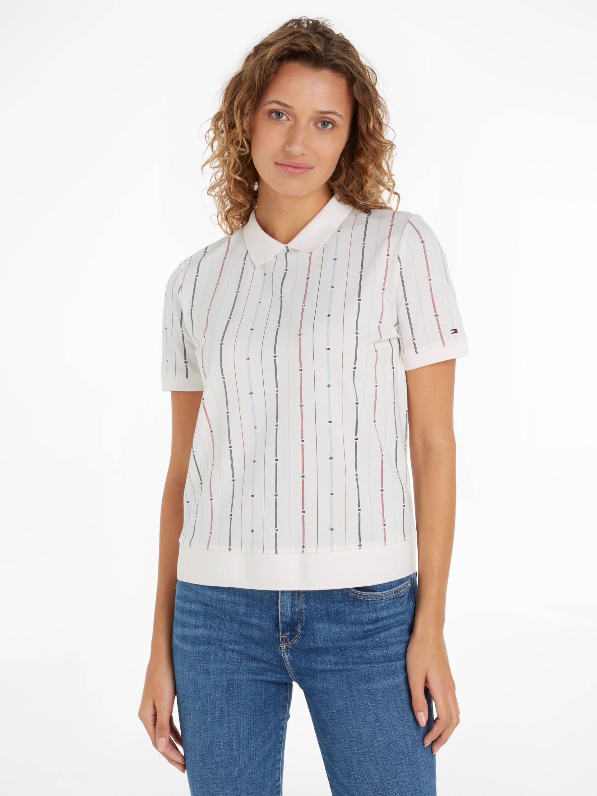 Tommy Hilfiger Poloshirt »REG FLAG STRIPE C-NK POLO SS«, im Streifendessin von TOMMY HILFIGER