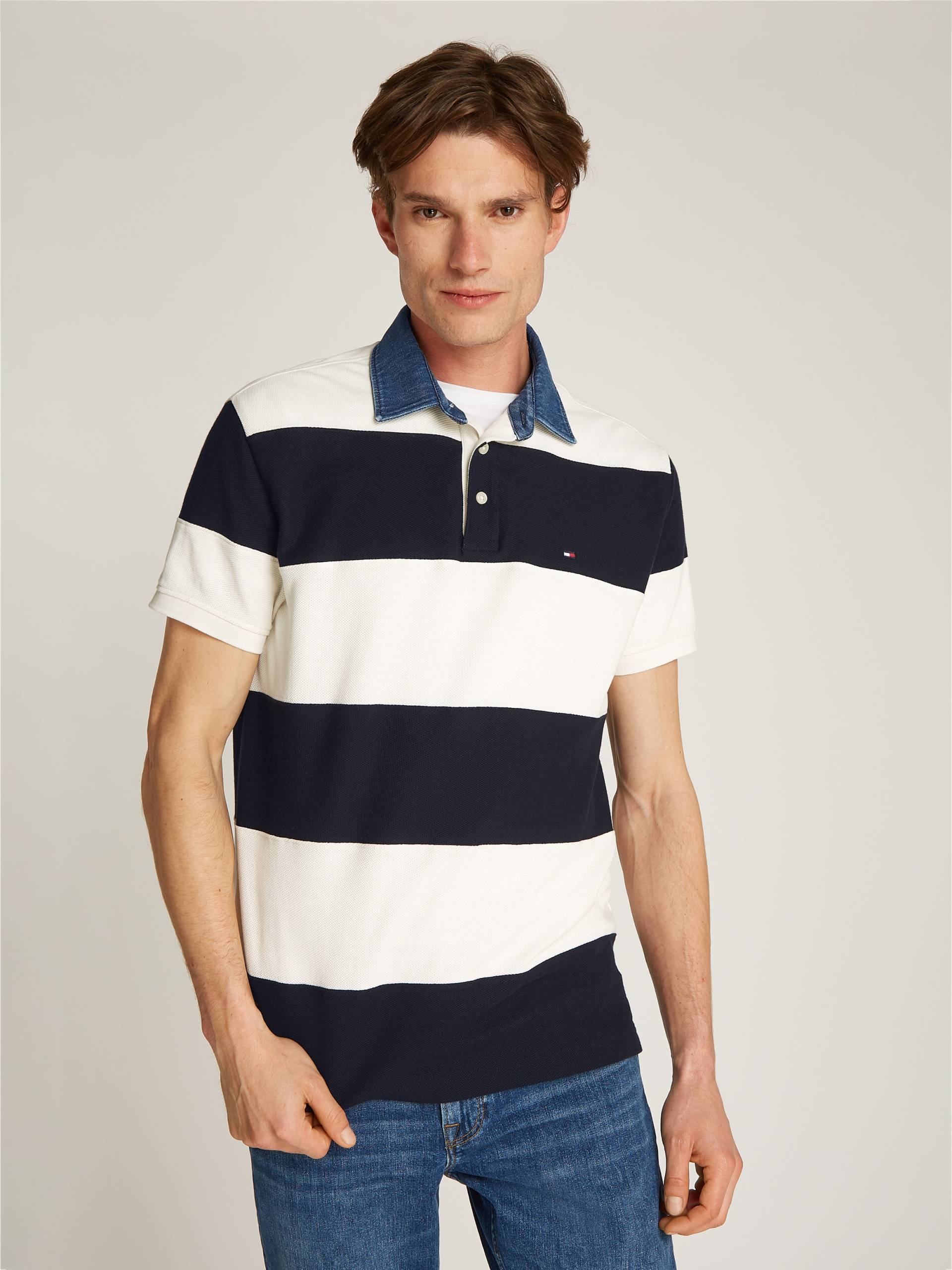 Tommy Hilfiger Poloshirt »RUGBY STRIPE RELAXED POLO« von TOMMY HILFIGER