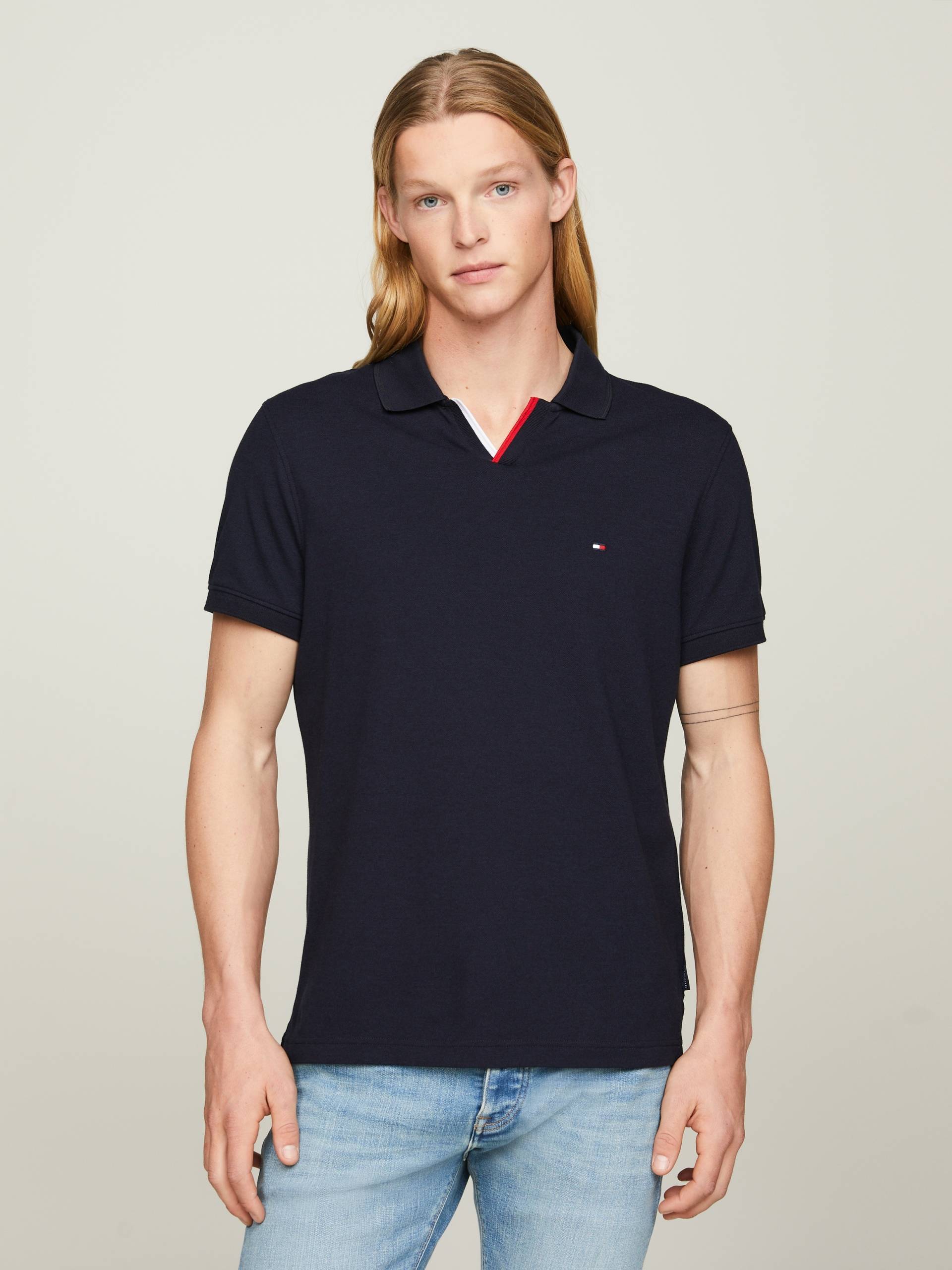 Tommy Hilfiger Poloshirt »RWB TIPPED V COLLAR REG POLO« von TOMMY HILFIGER