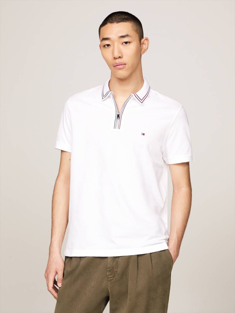 Tommy Hilfiger Poloshirt »RWB ZIP PLACKET TIPPING REG POLO«, mit kontrastfarbenen Streifen am Kragen von TOMMY HILFIGER