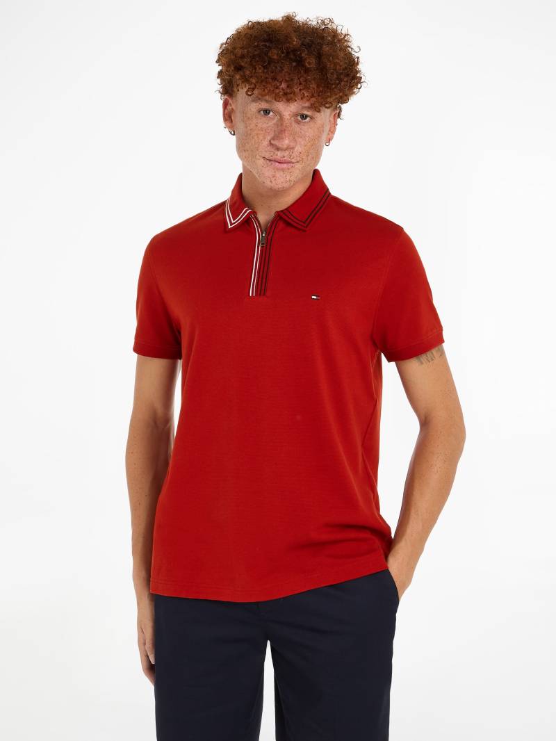 Tommy Hilfiger Poloshirt »RWB ZIP PLACKET TIPPING REG POLO«, mit kontrastfarbenen Streifen am Kragen von TOMMY HILFIGER