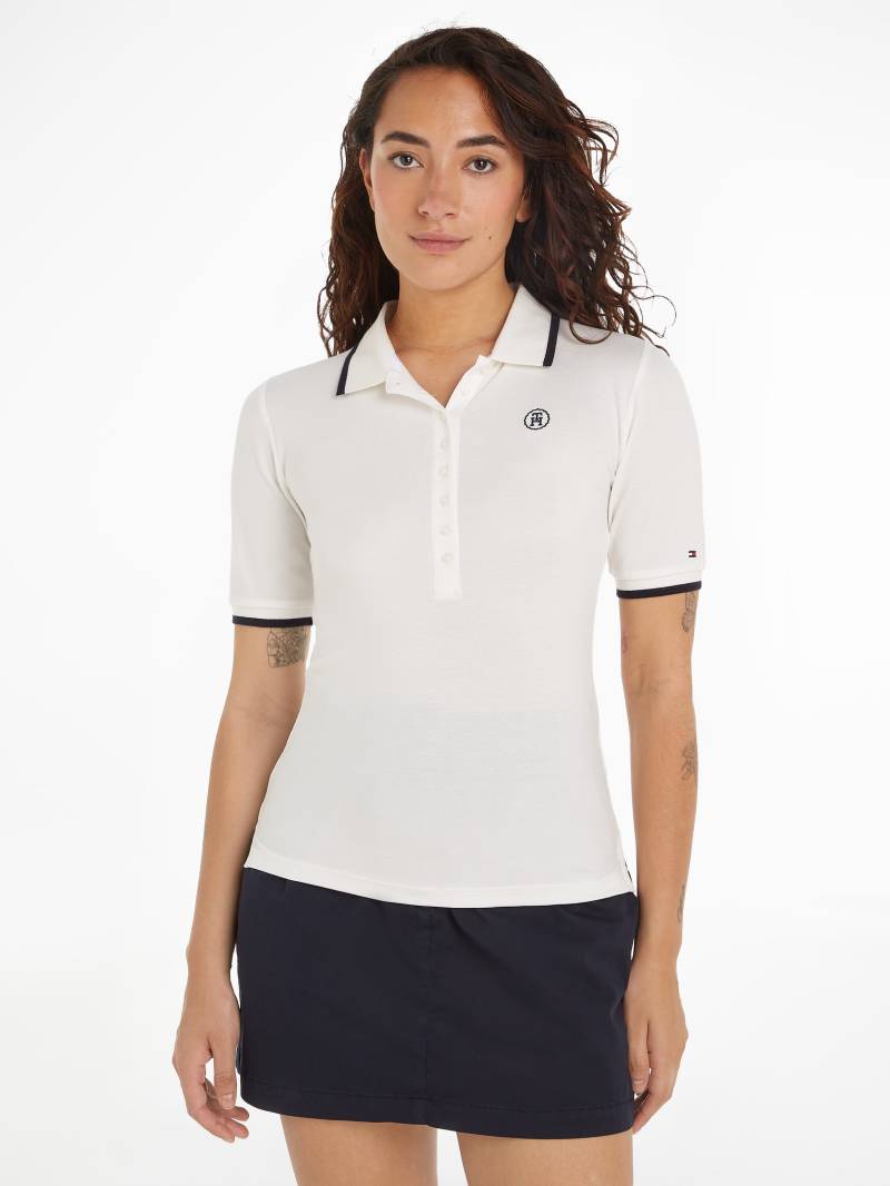 Tommy Hilfiger Poloshirt »SLIM SMD TIPPING LYOCELL POLO SS«, mit kontrastfarbenen Einsätzen von TOMMY HILFIGER