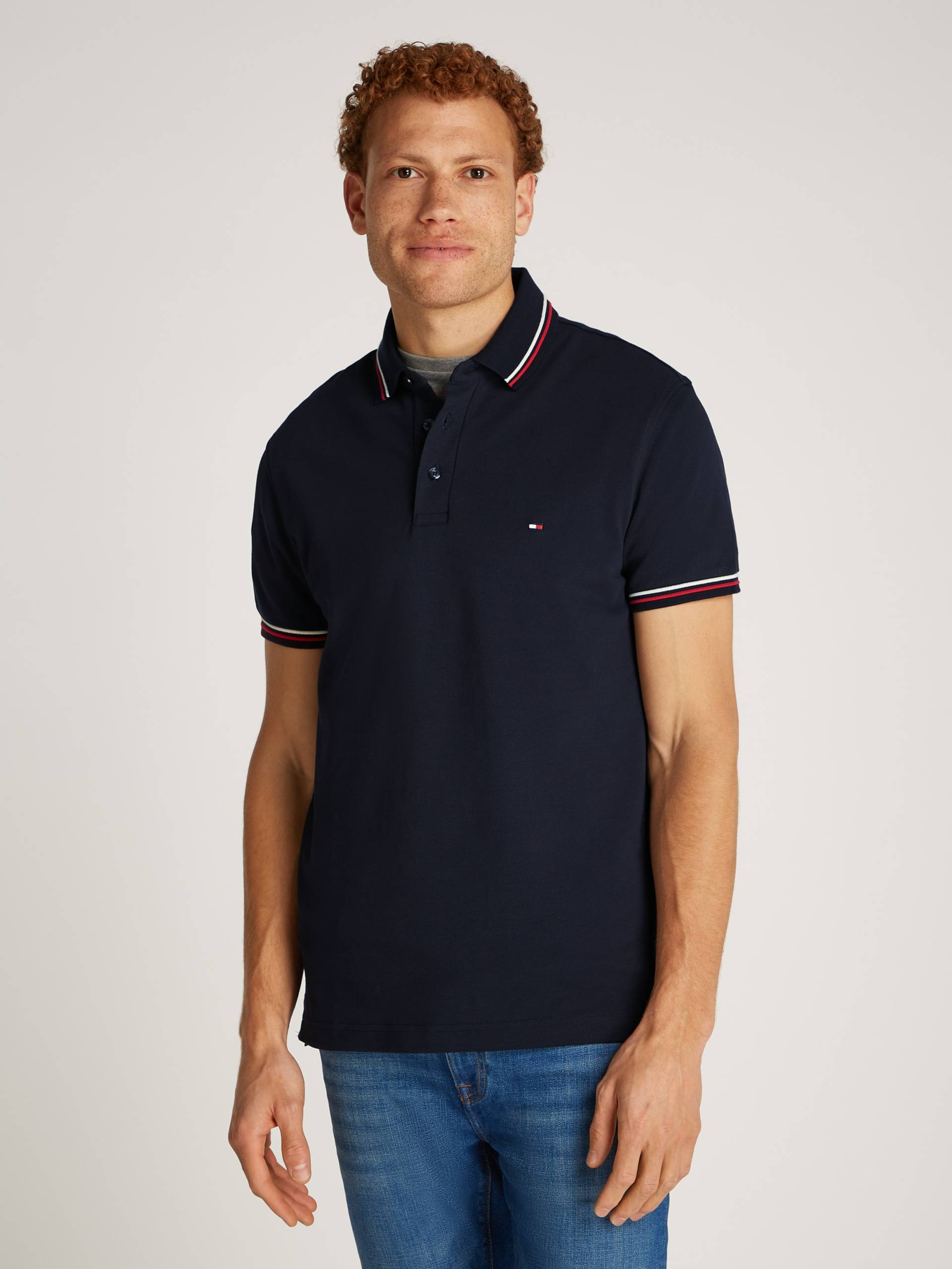 Tommy Hilfiger Poloshirt »TIPPED SLIM FIT POLO«, mit Kontrast-Details von TOMMY HILFIGER