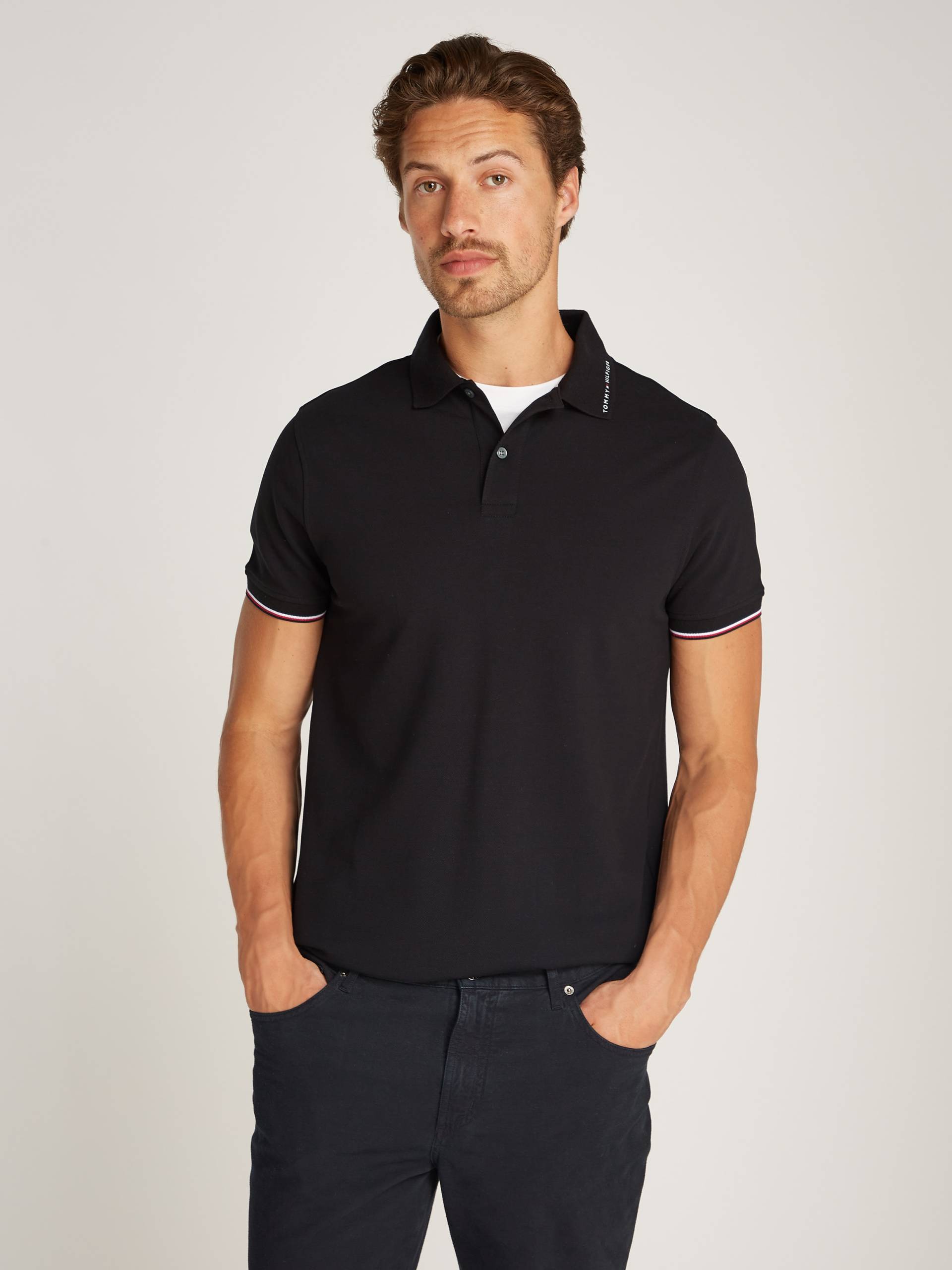 Tommy Hilfiger Poloshirt »TOMMY FLAG TIPPED REG POLO« von TOMMY HILFIGER