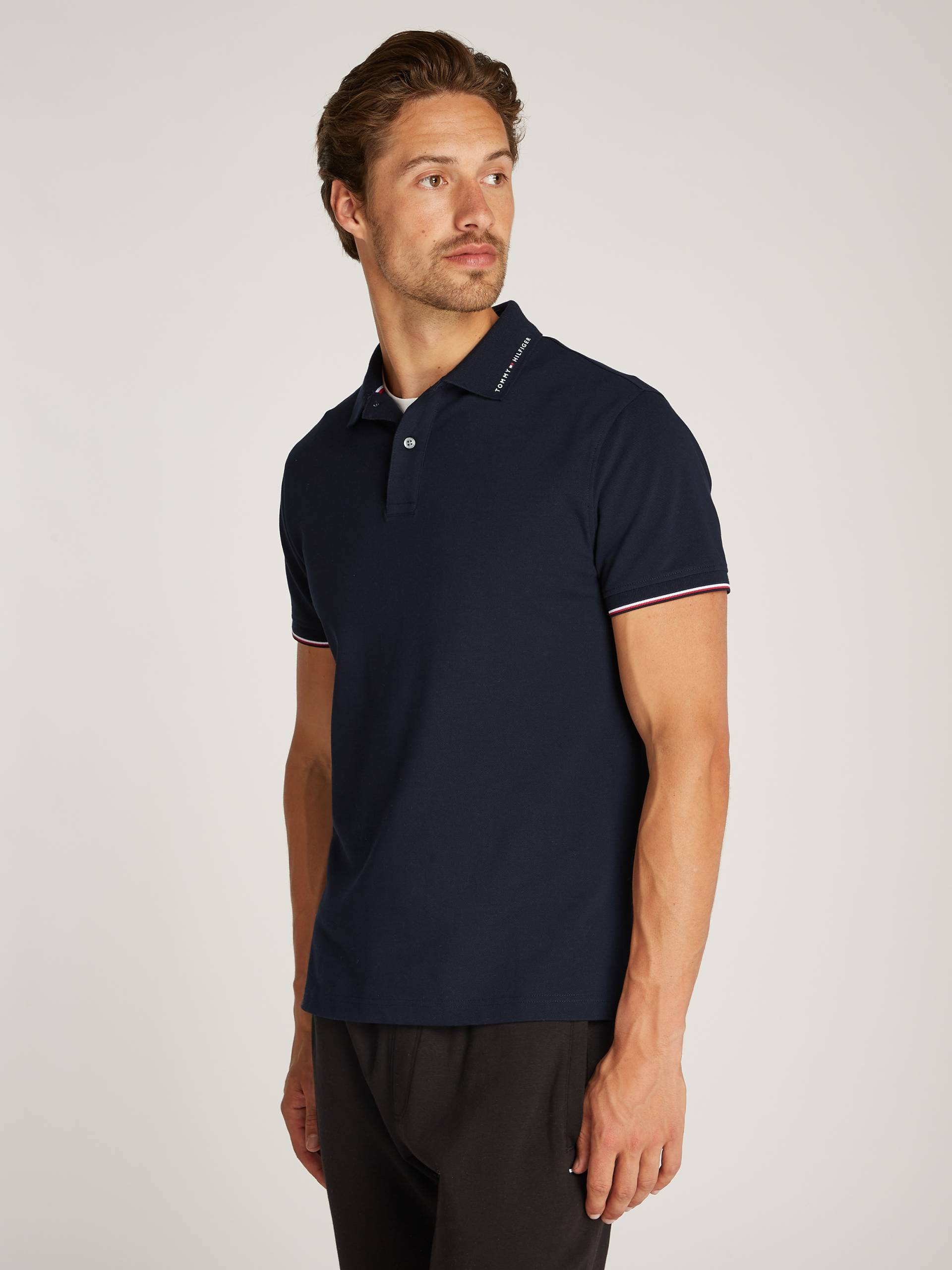 Tommy Hilfiger Poloshirt »TOMMY FLAG TIPPED REG POLO« von TOMMY HILFIGER