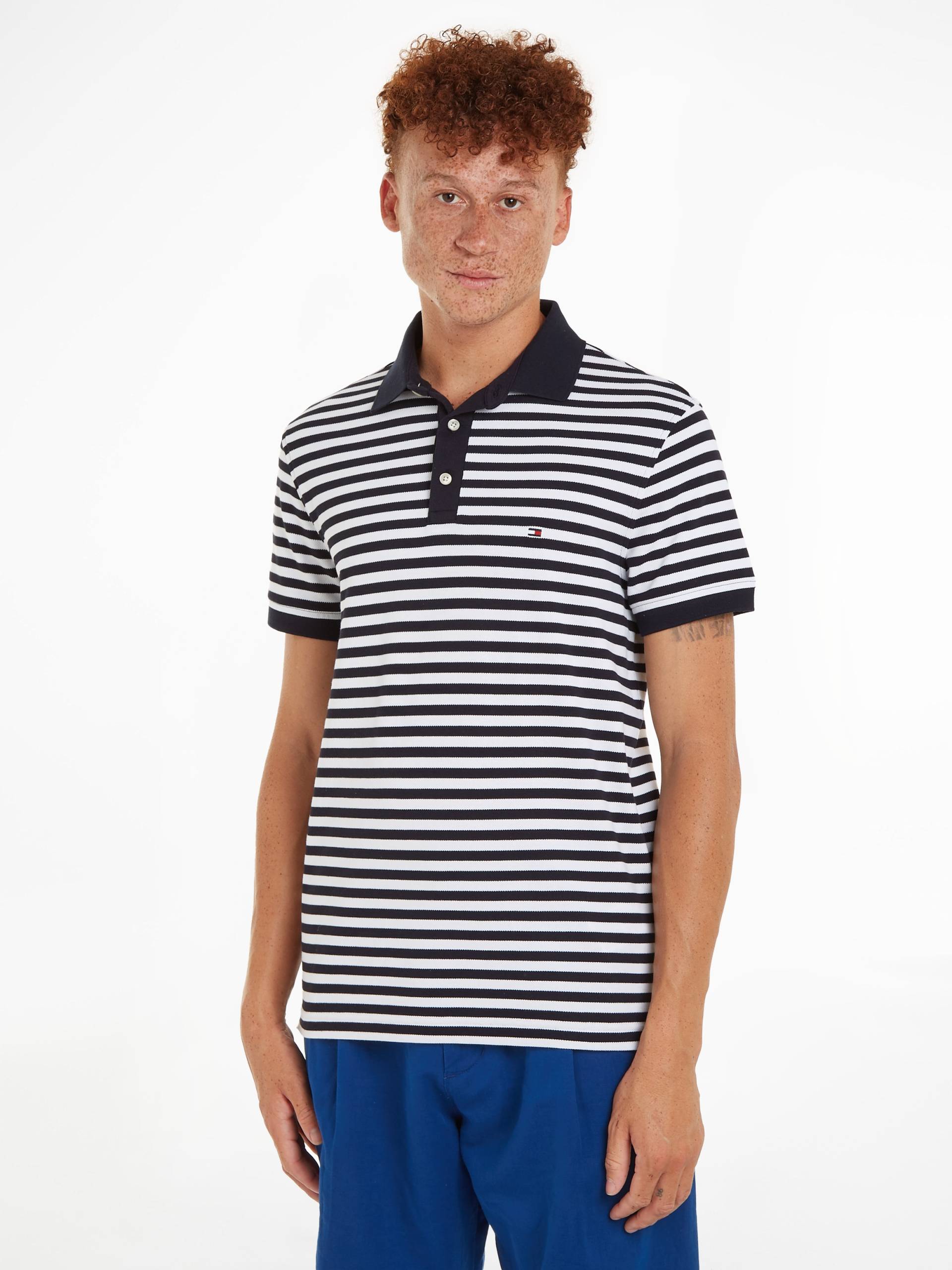 Tommy Hilfiger Poloshirt, fein gestreift von TOMMY HILFIGER