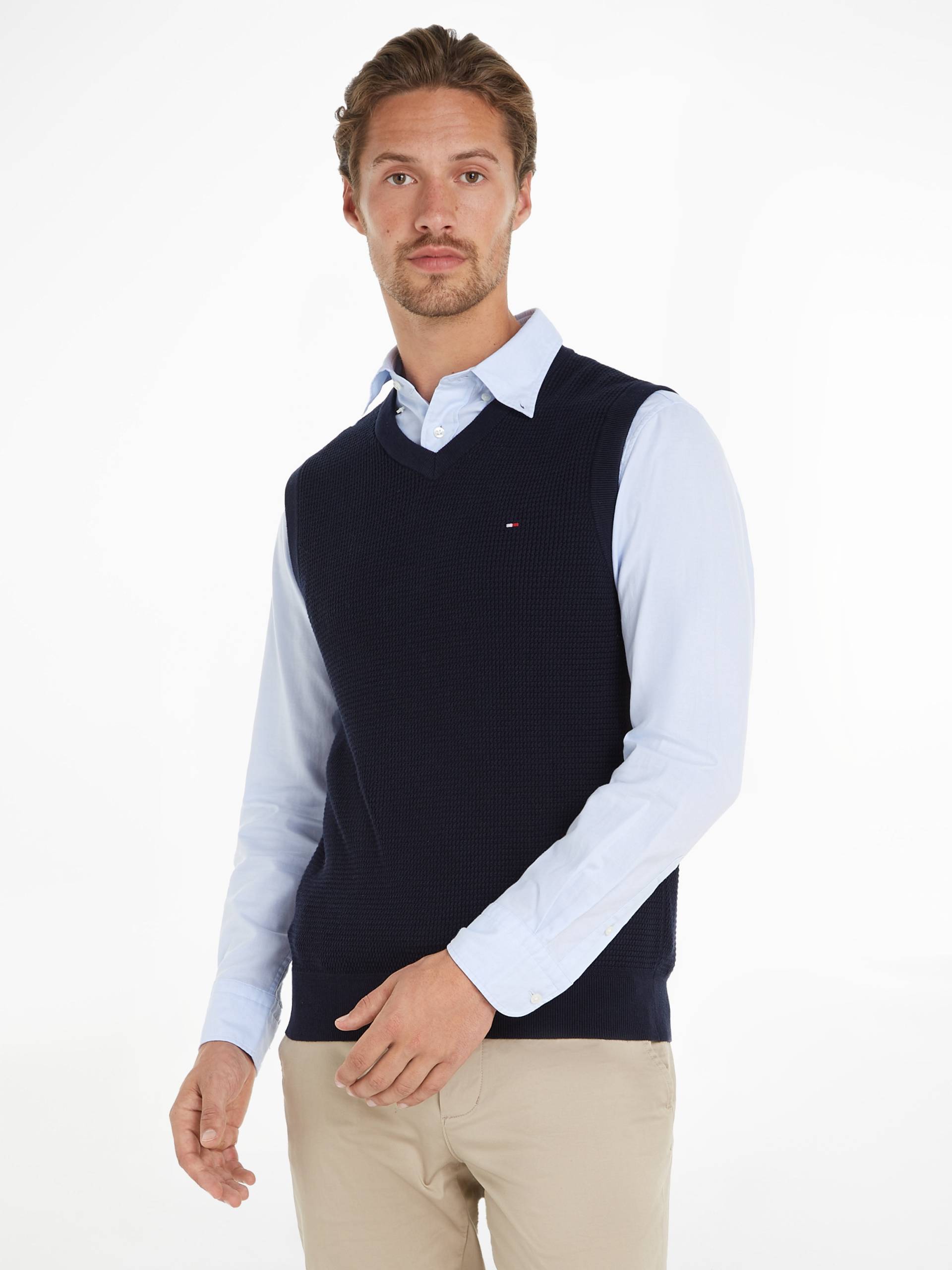 Tommy Hilfiger Pullunder »REFINED STRUCTURE VEST«, mit feiner Struktur von TOMMY HILFIGER