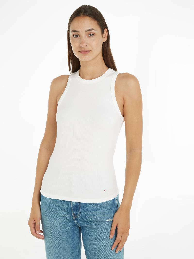 Tommy Hilfiger Ripptanktop »SLIM 5X2 RIB TANK TOP NS«, trägerloses elastisches Ripptop, Rundhals, Stapelpiece, schwer von TOMMY HILFIGER