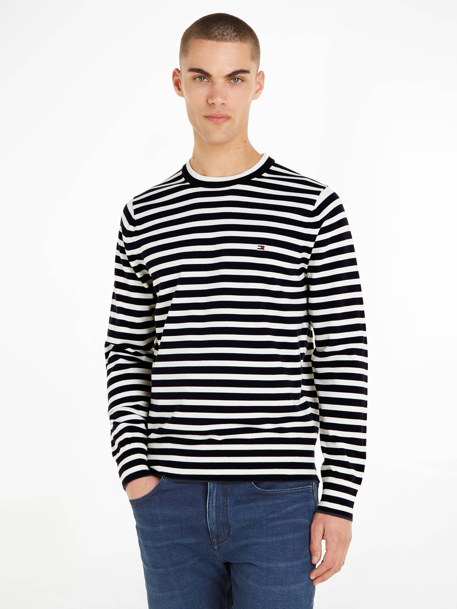 Tommy Hilfiger Rundhalspullover »1985 CREW NECK SWEATER«, von der Kollektion aus 1985 inspiriert von TOMMY HILFIGER