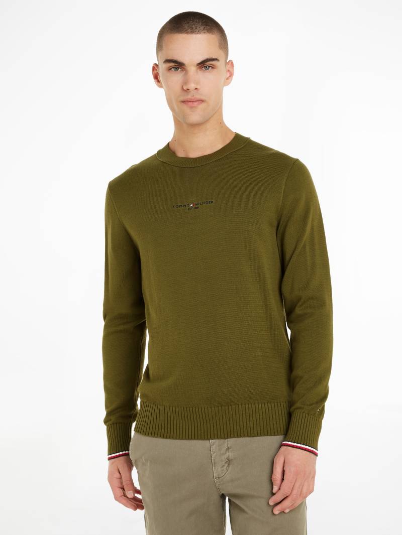 Tommy Hilfiger Rundhalspullover »HILFIGER EMBRO CREW NECK« von TOMMY HILFIGER