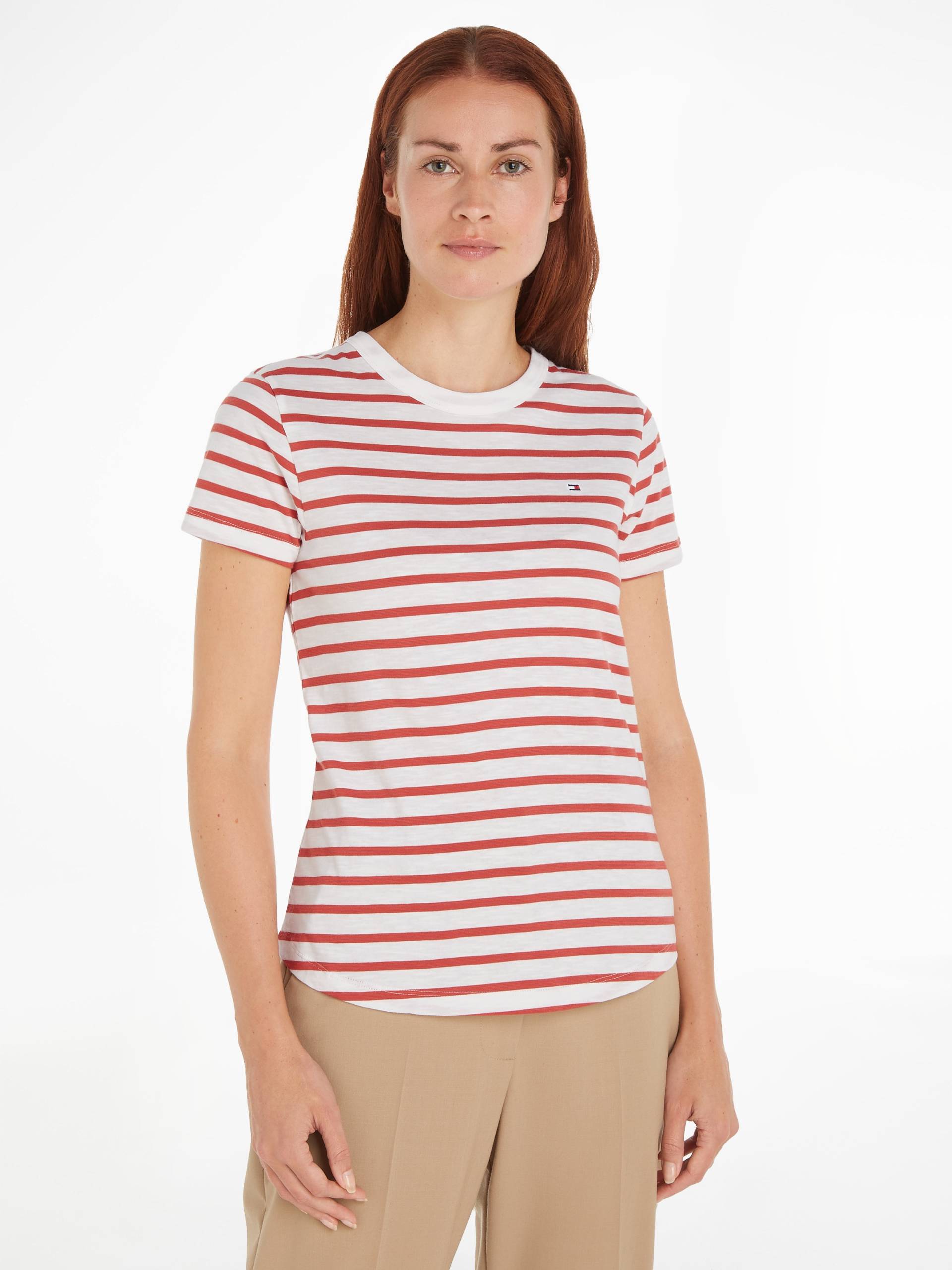 Tommy Hilfiger Rundhalsshirt »1985 SLIM SLUB C-NK SS«, mit Logostickerei Tommy Hilfiger Rundhalsshirt »1985 SLIM SLUB C-NK SS«, mit Logostickerei von TOMMY HILFIGER