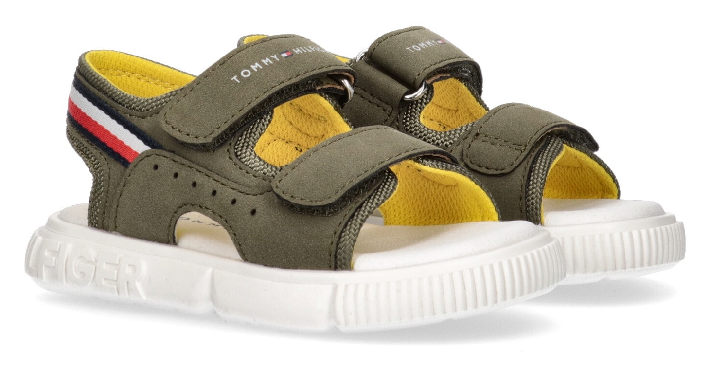 Tommy Hilfiger Sandale »STRIPES VELCRO«, Sommerschuh, Klettschuh, Sandalette, mit 2 Klettverschlüssen von TOMMY HILFIGER