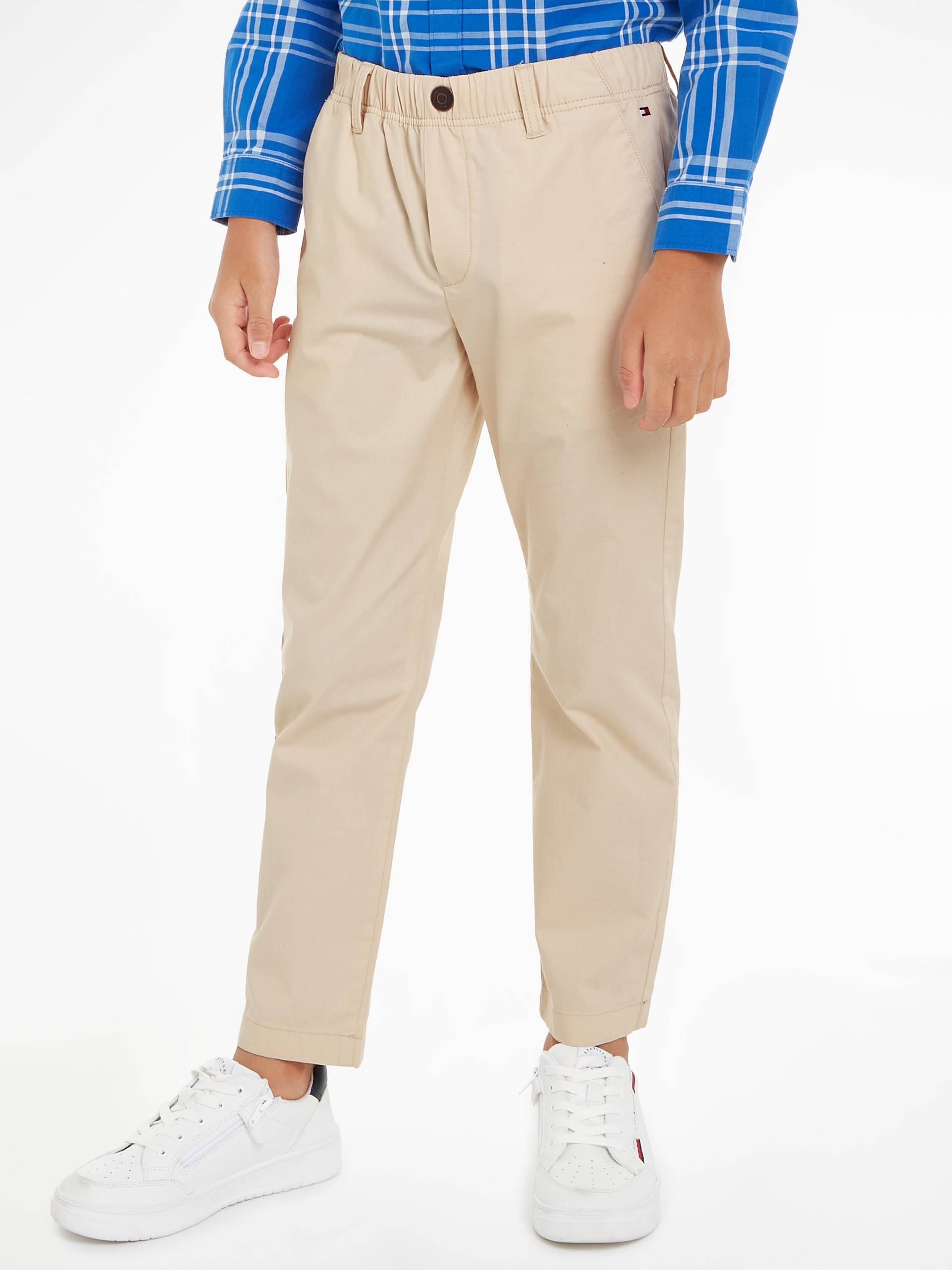 Tommy Hilfiger Schlupfhose »POPLIN LONG PANTS«, (4 tlg.), Kinder bis 16 Jahre, Taillenbund auf Gummizug von TOMMY HILFIGER