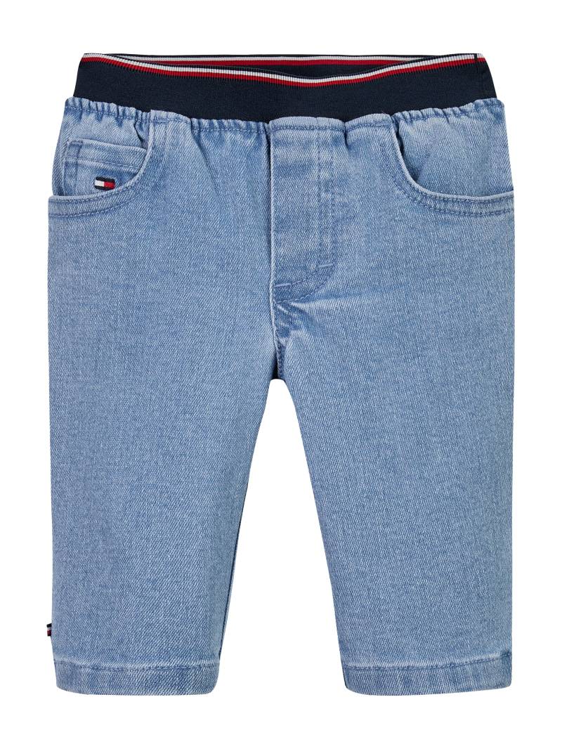 Tommy Hilfiger Schlupfjeans »MICRO GLOBAL STRIPE DENIM PANTS«, mit Logostickereien von TOMMY HILFIGER