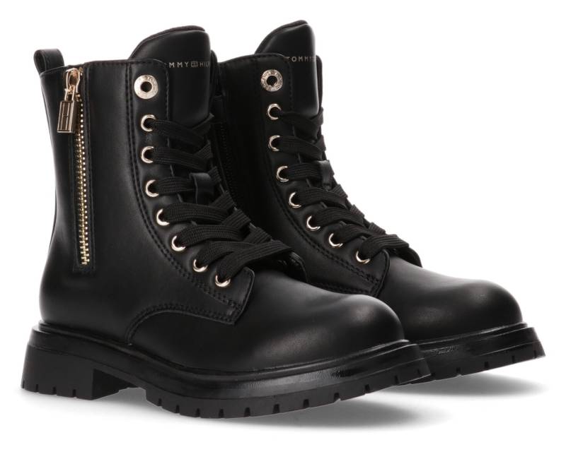 Tommy Hilfiger Schnürboots, Chunky Boots, Plateaustiefel, Schnürboots mit Blockabsatz von TOMMY HILFIGER