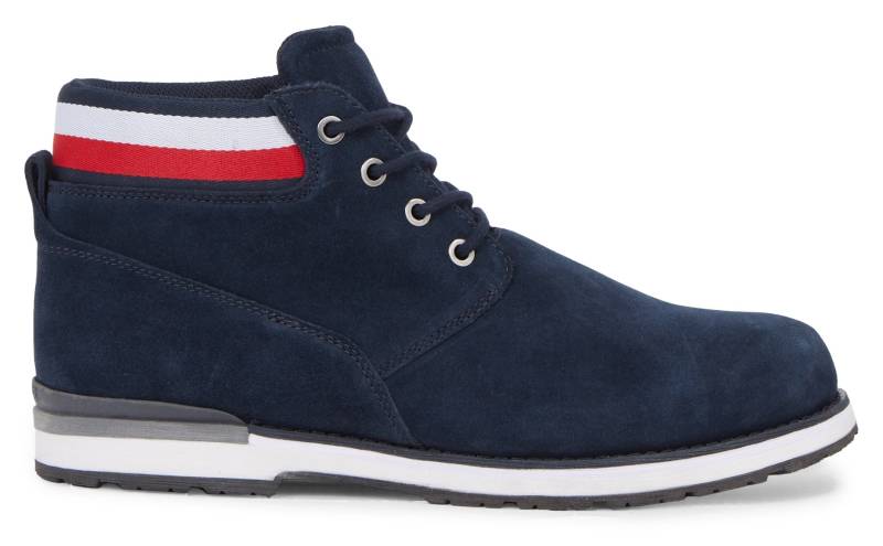 Tommy Hilfiger Schnürboots »CORE HILFIGER SUEDE BOOT«, mit Anziehlasche von TOMMY HILFIGER