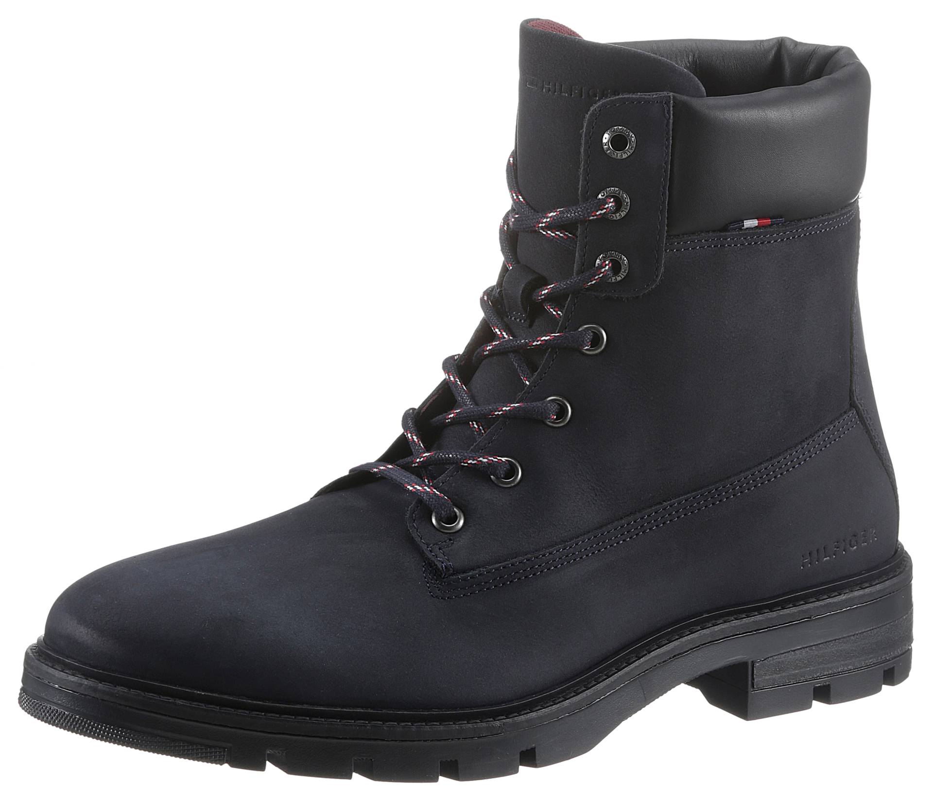 Tommy Hilfiger Schnürboots »HILFIGER PADDED NUBUCK BOOT«, mit weich gepolstertem Schaftrand von TOMMY HILFIGER