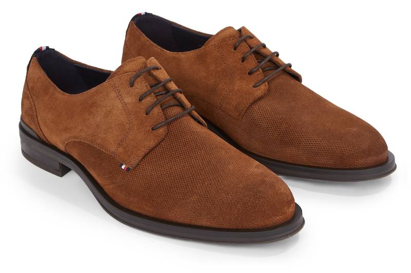 Tommy Hilfiger Schnürschuh »CORE HILFIGER TEXTURED SDE SHOE«, für den eleganten Auftritt, Freizeitschuh, Halbschuh, Schnürschuh von TOMMY HILFIGER