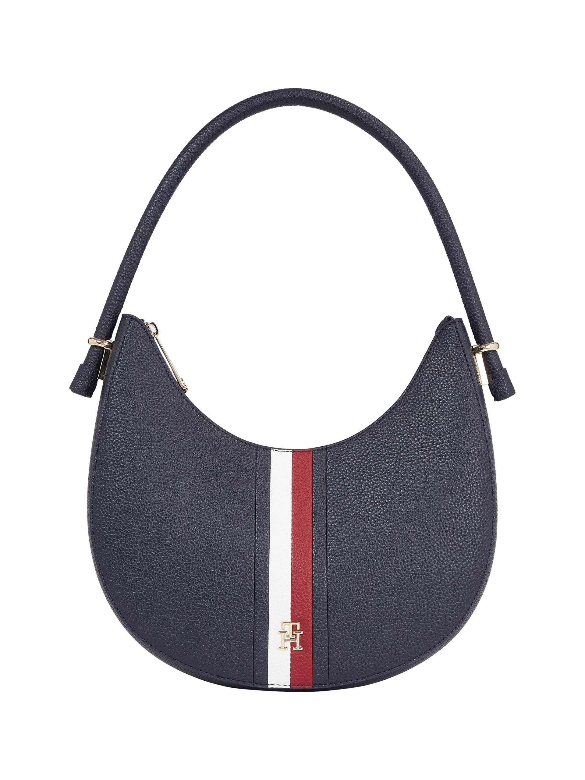 Tommy Hilfiger Schultertasche »TH EMBLEM SHOULDER BAG CORP«, Handtasche Damen Tasche Damen Henkeltasche von TOMMY HILFIGER