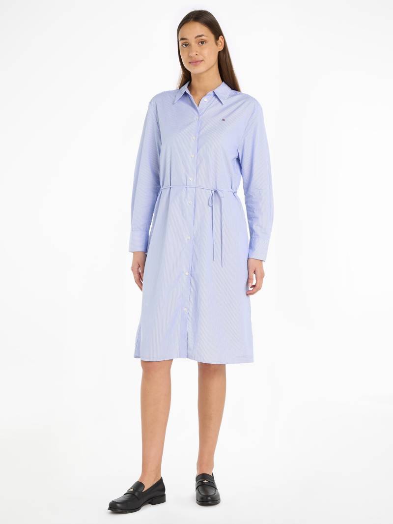 Tommy Hilfiger Shirtkleid »ESSENTIAL STP KNEE SHIRT DRESS«, mit Logoprägung von TOMMY HILFIGER