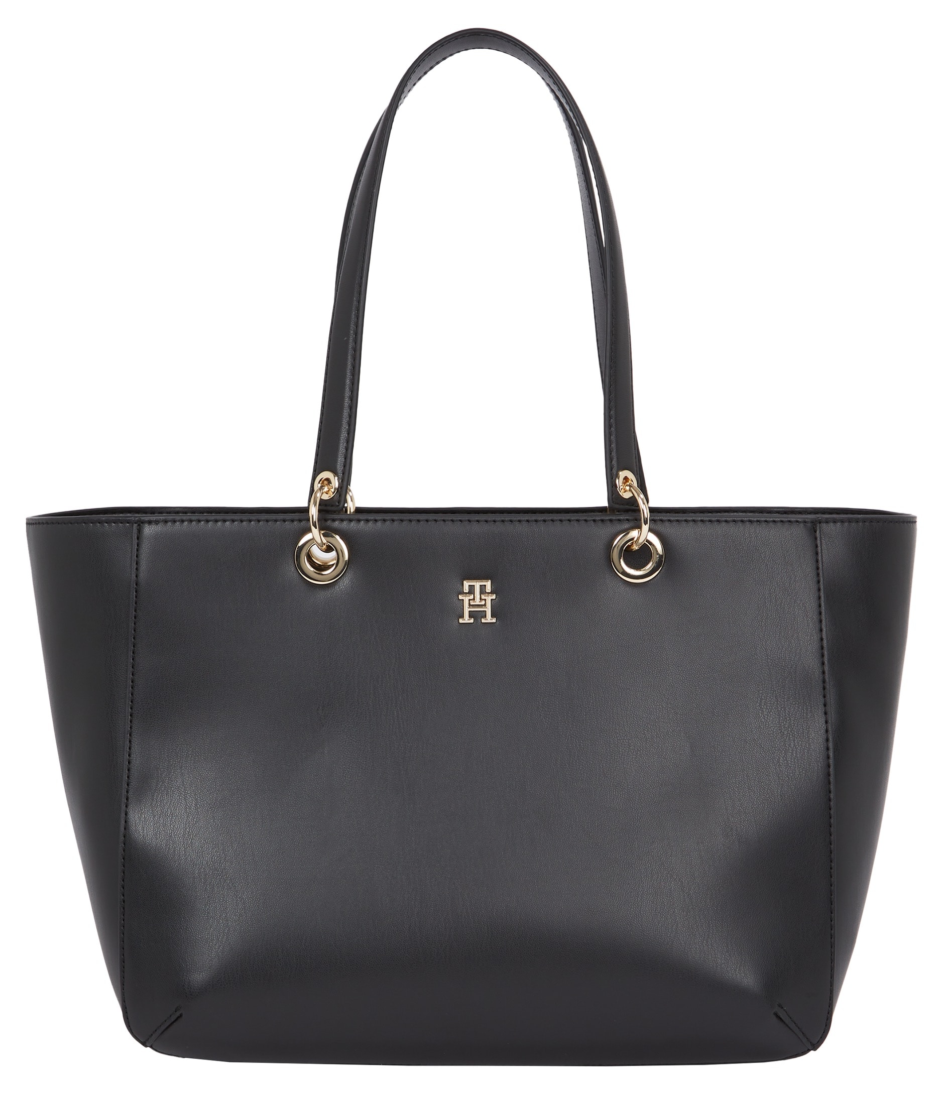 Tommy Hilfiger Shopper »Women TH CHIC Tote«, Henkeltasche, Schultertasche, Umhängetasche mit goldfarbenen Details von TOMMY HILFIGER