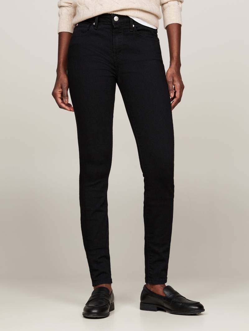 Tommy Hilfiger Skinny-fit-Jeans »COMO SKINNY RW BLACK«, mit Tommy Hilfiger Logo-Badge von TOMMY HILFIGER