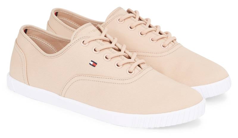 Tommy Hilfiger Sneaker »CANVAS LACE UP SNEAKER«, in schmaler Form, Freizeitschuh, Halbschuh, Schnürschuh von TOMMY HILFIGER