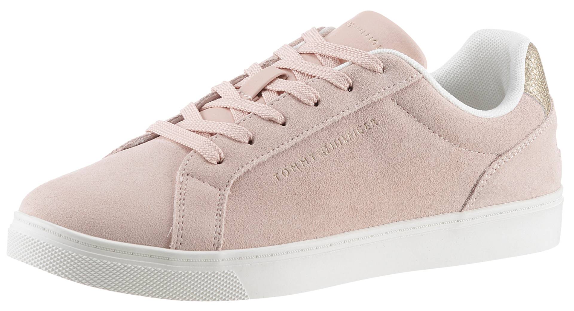 Tommy Hilfiger Sneaker »COLOR POP COURT SNEAKER«, Freizeitschuh, Halbschuh, Schnürschuh mit gepolstertem Schaftrand von TOMMY HILFIGER