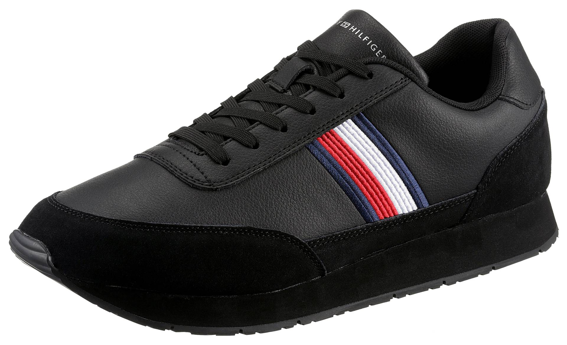 Tommy Hilfiger Sneaker »CORE EVA RUNNER CORPORATE LEA«, im Materialmix, Freizeitschuh, Halbschuh, Schnürschuh von TOMMY HILFIGER