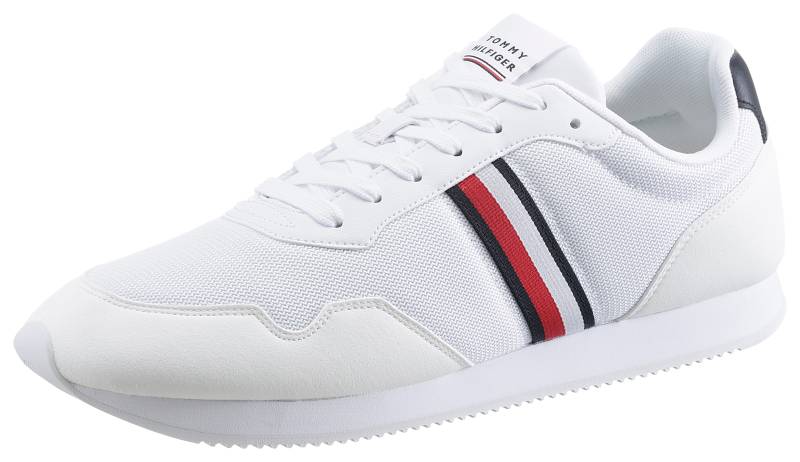 Tommy Hilfiger Sneaker »CORE LO RUNNER«, mit seitlichen Streifen, Freizeitschuh, Halbschuh, Schnürschuh von TOMMY HILFIGER