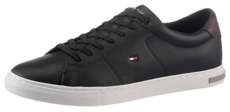 Tommy Hilfiger Sneaker »ESSENTIAL LEATHER DETAIL VUL«, mit Kontrastbesatz, Freizeitschuh, Halbschuh, Schnürschuh von TOMMY HILFIGER