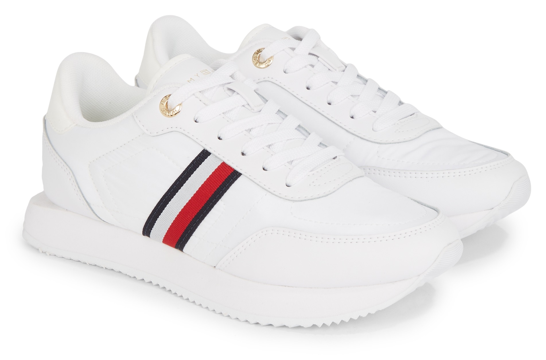 Tommy Hilfiger Sneaker »ESSENTIAL RUNNER GLOBAL STRIPES«, Freizeitschuh, Halbschuh, Schnürschuh mit seitlichen Streifen von TOMMY HILFIGER