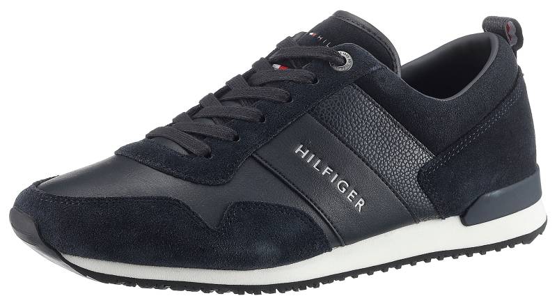 Tommy Hilfiger Sneaker »ICONIC LEATHER SUEDE MIX RUNNER«, im Materialmix, Freizeitschuh, Halbschuh, Schnürschuh von TOMMY HILFIGER