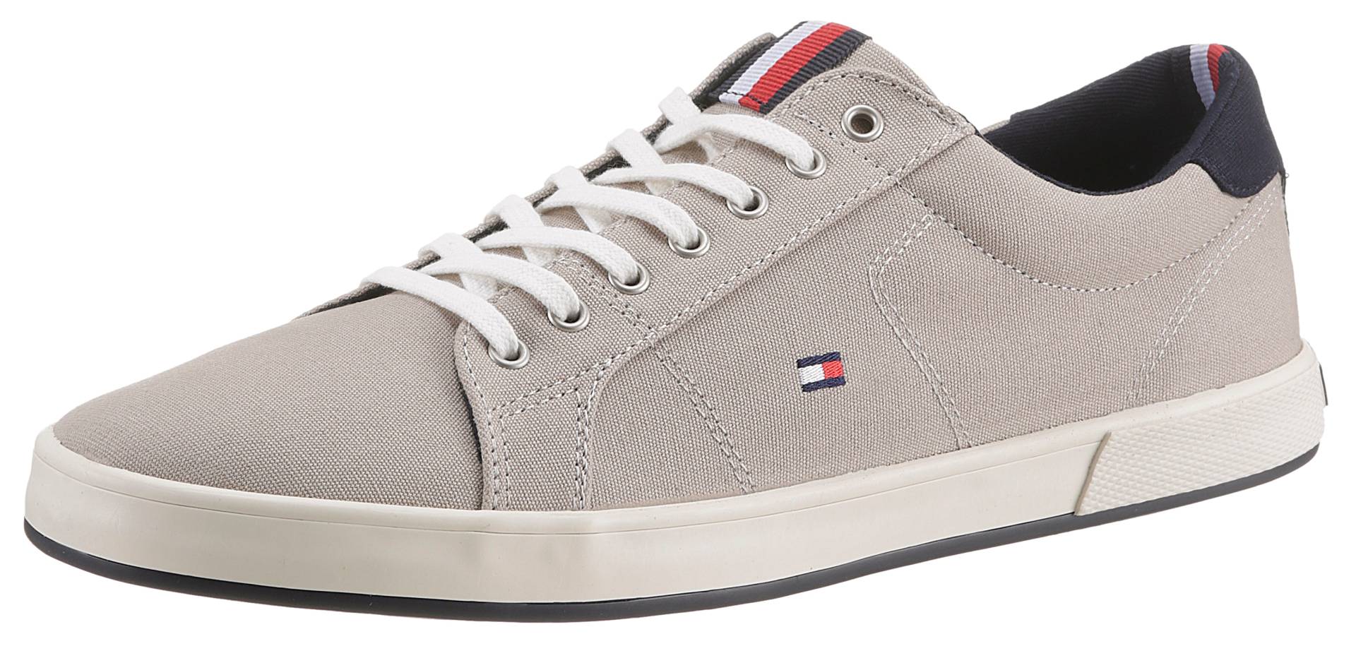 Tommy Hilfiger Sneaker »ICONIC LONG LACE SNEAKER«, Freizeitschuh, Halbschuh, Schnürschuh mit gespolstetem Schaftrand von TOMMY HILFIGER